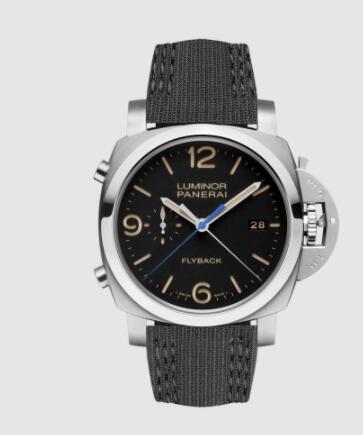 Panerai Luminor Chrono Flyback 44mm Replica Watch PAM00524 RECYCLED PET BLACK